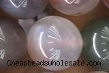 AGAT04 15 inches 12mm round agate gemstone beads