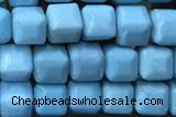 AGAT184 15 inches 4mm faceted cube oxidized agate beads