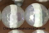 AGAT31 15 inches 12mm faceted round AB-color tibetan agate beads