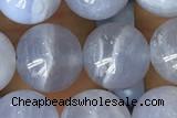 AGAT61 15 inches 10mm round blue lace agate beads