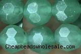 AVEN01 15 inches 8mm faceted round green aventurine gemstone beads