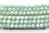 CAS302 15.5 inches 8mm round snowflake angelite gemstone beads