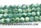 CAS324 15.5 inches 14mm round peacock angelite gemstone beads