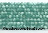 CAS330 15.5 inches 6mm round peacock angelite gemstone beads