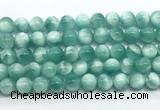 CAS332 15.5 inches 10mm round peacock angelite gemstone beads