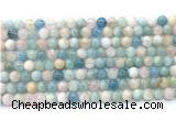 CMG501 15.5 inches 6mm round morganite gemstone beads