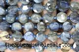 COIN03 15 inches 11mm faceted coin kyanite gemstone beads