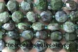 COIN53 15 inches 12mm faceted coin Indian bloodstone jasper beads