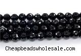 CON127 15.5 inches 12mm faceted round black onyx gemstone beads