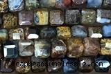 CUBE111 15 inches 3mm faceted cube pietersite gemstone beads