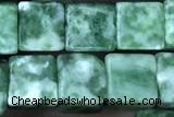 CUBE165 15 inches 6mm cube Qinghai jade gemstone beads