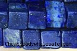 CUBE182 15 inches 6mm cube dyed lapis lazuli gemstone beads