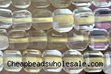 CUBE40 15 inches 3mm faceted cube citrine gemstone beads