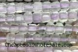 CUBE45 15 inches 2.5mm faceted cube lavender amethyst beads