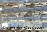 CUBE54 15 inches 3mm faceted cube quartz gemstone beads