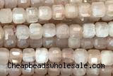 CUBE67 15 inches 2mm faceted cube moonstone gemstone beads