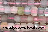 CUBE79 15 inches 3mm faceted cube morganite gemstone beads