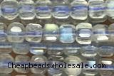 CUBE90 15 inches 2mm faceted cube labradorite gemstone beads