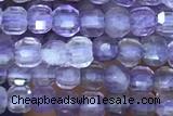 CUBE92 15 inches 2mm faceted cube amethystg emstone beads