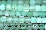 CUBE94 15 inches 2.5mm faceted cube Australia chrysoprase gemstone beads