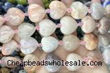 HEAR04 15 inches 20mm heart jade gemstone beads