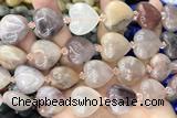 HEAR05 15 inches 20mm heart strawberry quartz gemstone beads