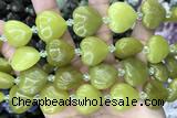 HEAR11 15 inches 20mm heart jade gemstone beads