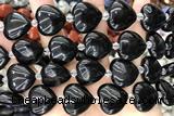 HEAR24 15 inches 20mm heart agate gemstone beads