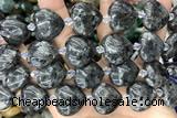 HEAR26 15 inches 20mm heart black labradorite gemstone beads