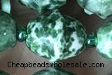 MIXE40 15 inches 9*11mm Qinghai jade gemstone beads