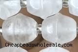 MIXE42 15 inches 9*11mm white jade gemstone beads