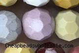 MOOK02 15 inches 10mm faceted round mookaite gemstone beads