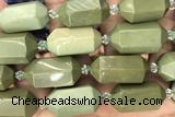 NUGG22 15 inches 12*25mm – 13*28mm faceted nuggets jasper beads