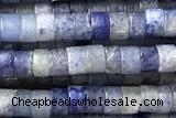 ROND125 15 inches 2*3mm heishi blue aventurine gemstone beads