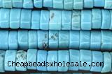 ROND15 15 inches 2*4mm heishi turquoise gemstone beads