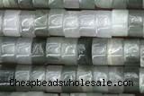 ROND34 15 inches 2*4mm heishi seaweed quartz gemstone beads