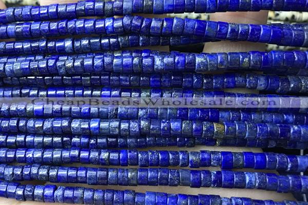 ROND82 15 inches 2*4mm heishi lapis lazuli gemstone beads