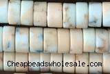 ROND95 15 inches 2*4mm heishi synthetic serpentine jasper beads