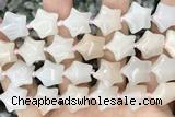 STAR03 15 inches 16mm star pink aventurine gemstone beads