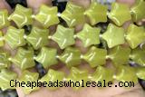 STAR13 15 inches 16mm star Korean jade gemstone beads