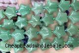 STAR14 15 inches 16mm star green aventurine gemstone beads