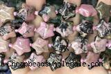 STAR25 15 inches 16mm star rhodonite gemstone beads