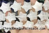 STAR30 15 inches 20mm star white crystal gemstone beads