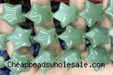 STAR33 15 inches 20mm star green aventurine gemstone beads