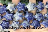 STAR35 15 inches 20mm star blue spot stone beads