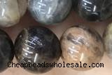 SUNS07 15 inches 10mm round black sunstone gemstone beads