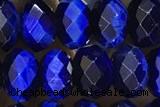 TIGE12 15 inches 5*8mm faceted rondelle blue tiger eye beads