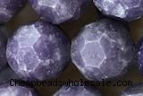 TPUR02 15 inches 10mm faceted round Chinese tourmaline beads