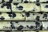 TUBE29 15 inches 4*13mm tube sesame jasper gemstone beads