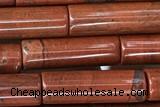 TUBE39 15 inches 4*13mm tube red jasper gemstone beads